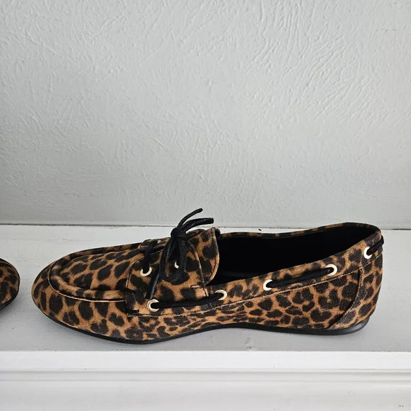NWOT Stuart Weitzman Tinsley Leopard Moccasins/Loafers - Picture 5 of 14